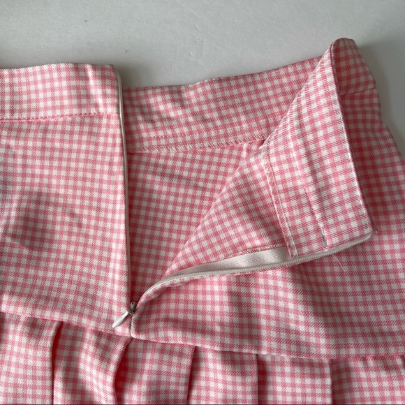 SOLD NWT Nasty Gal Check Print Pleated Mini Skirt - Picture 3 of 7